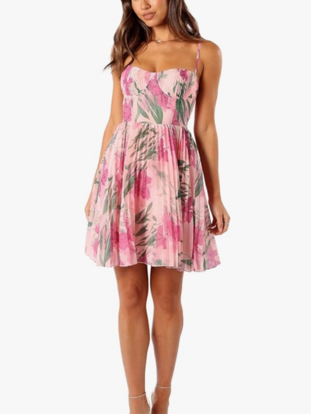 Petal & Pup Achanti Mini Dress in Pink Floral NWT Size XL